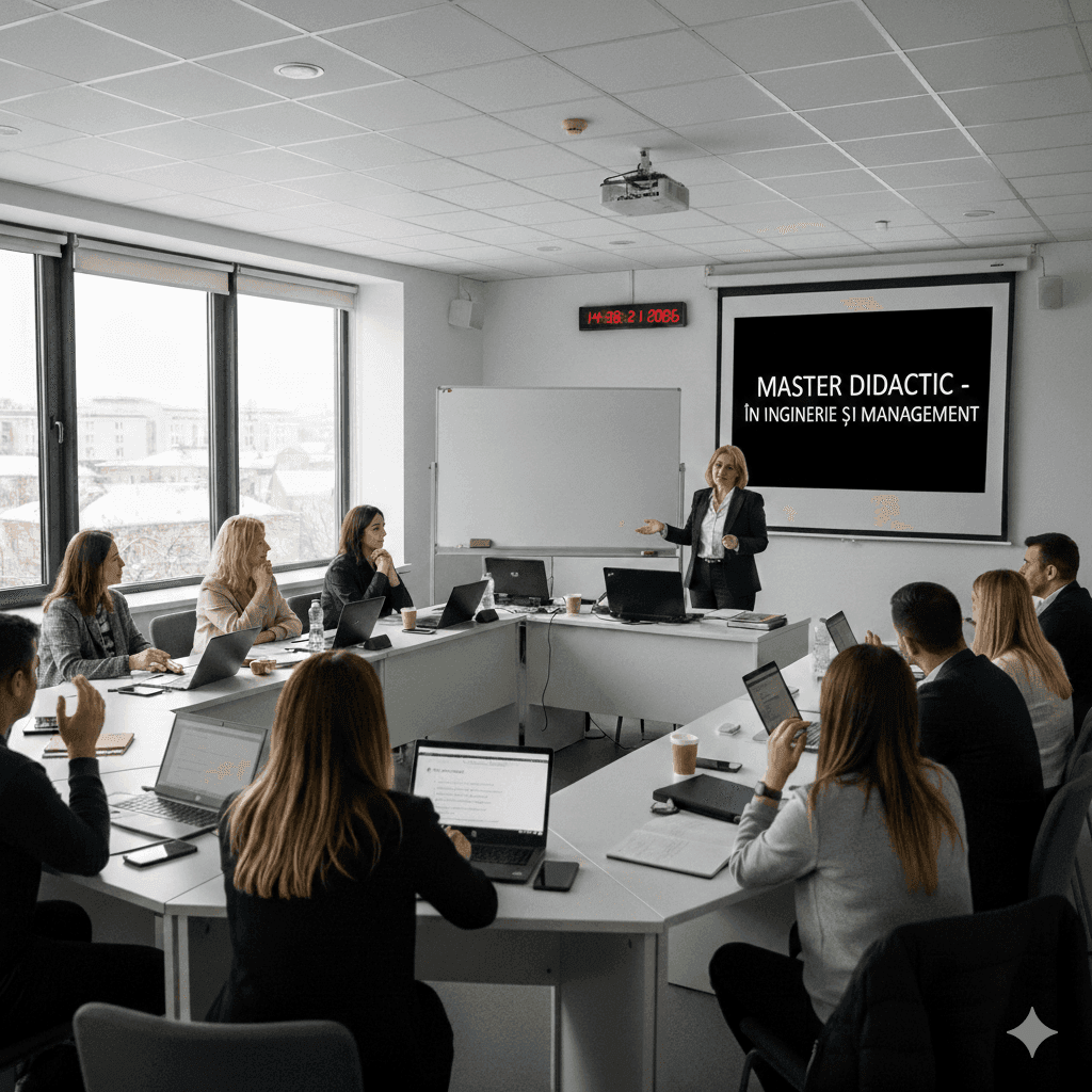 Imagine reprezentativă pentru Master didactic în Inginerie și management
