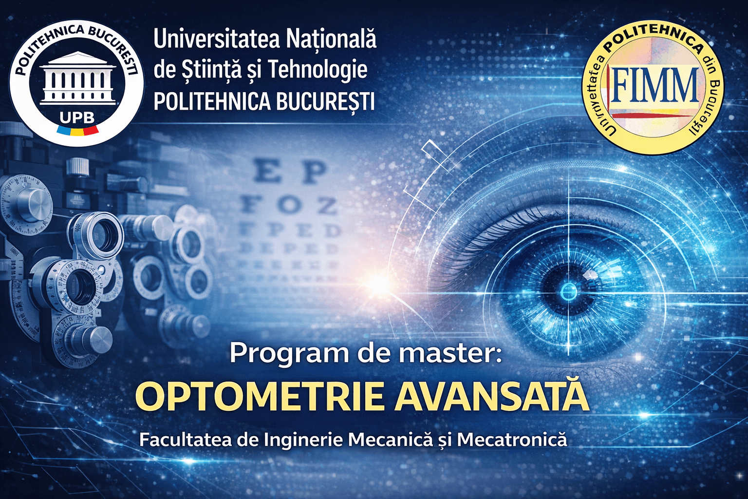 Imagine reprezentativă pentru Optometrie avansată